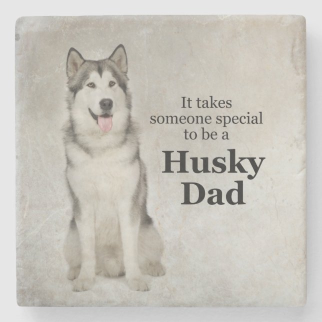Posavasos De Piedra Husky Dad Stone Coaster (Anverso)