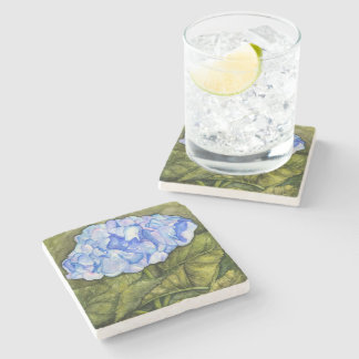 Posavasos De Piedra Hydrangea azul