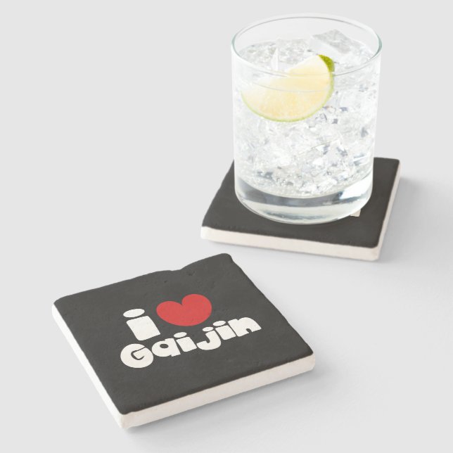 Posavasos De Piedra i heart Gaijin (Lateral)