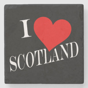 Posavasos De Piedra I Heart Scotland con coastercn