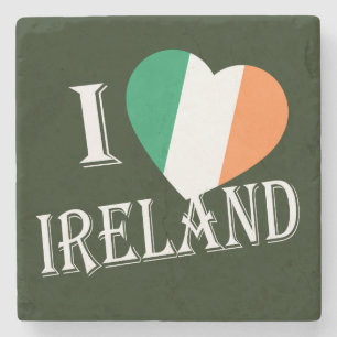 Posavasos De Piedra I Heartflag Ireland con coastercn