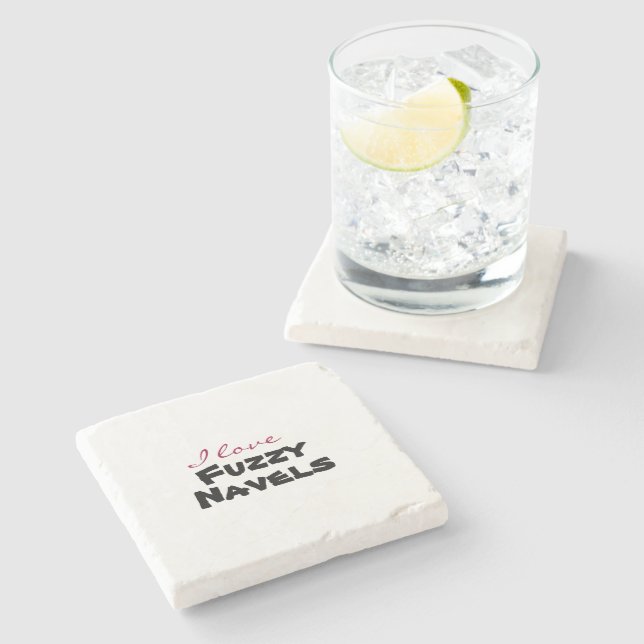 Posavasos De Piedra I love [customize] (Lateral)