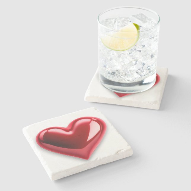 Posavasos De Piedra I Love You (Lateral)