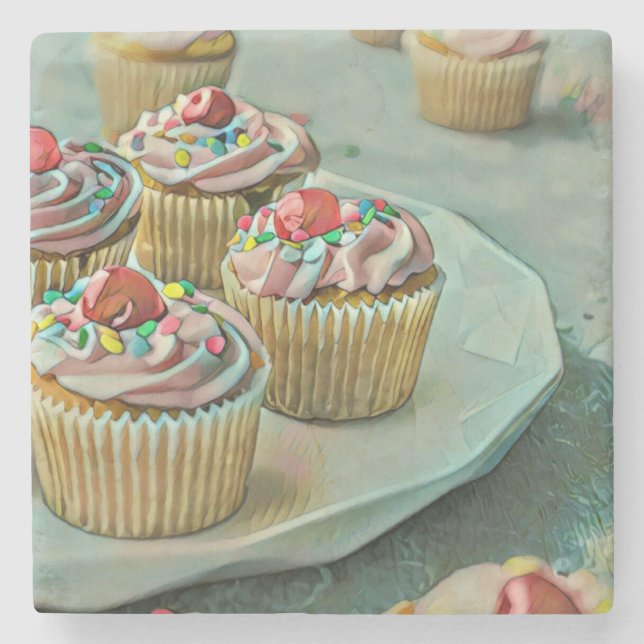 Posavasos De Piedra Ice cream cake (Anverso)