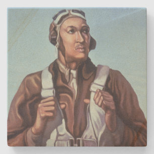 Posavasos De Piedra Iconos de la Historia Negra: Aviadores de la SGM, 