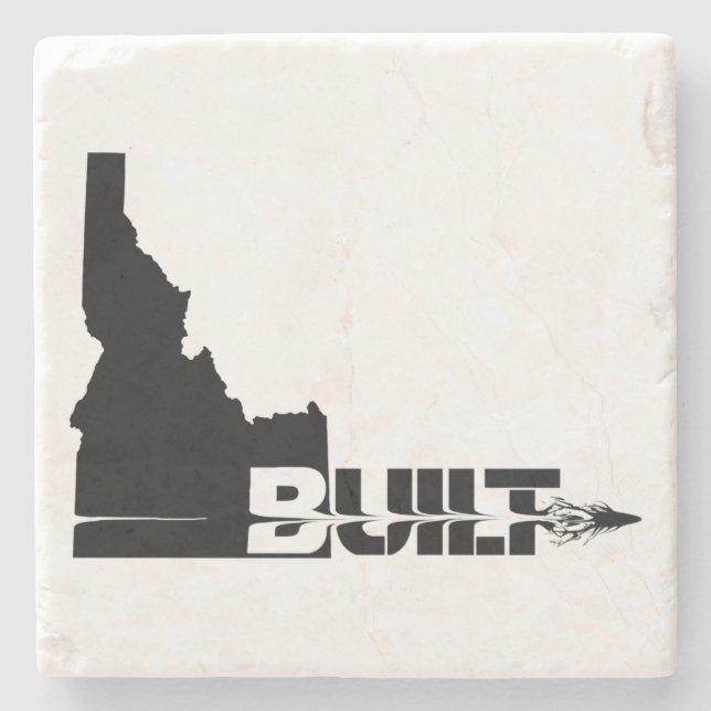 Posavasos De Piedra Idaho Construyó Bullet (Anverso)