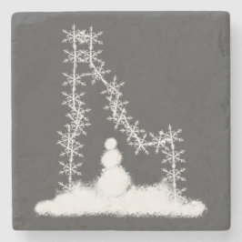 Posavasos De Piedra Idaho Snowflake