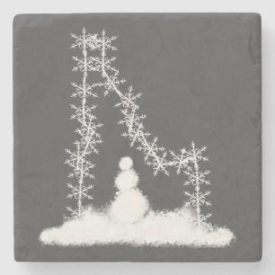 Posavasos De Piedra Idaho Snowflake