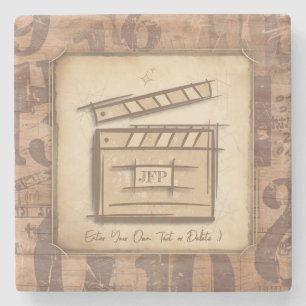 Posavasos De Piedra Idea de regalo para cineasta, actor, director de c