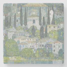 Posavasos De Piedra Iglesia de Cassone (Paisaje italiano) Arte vintage