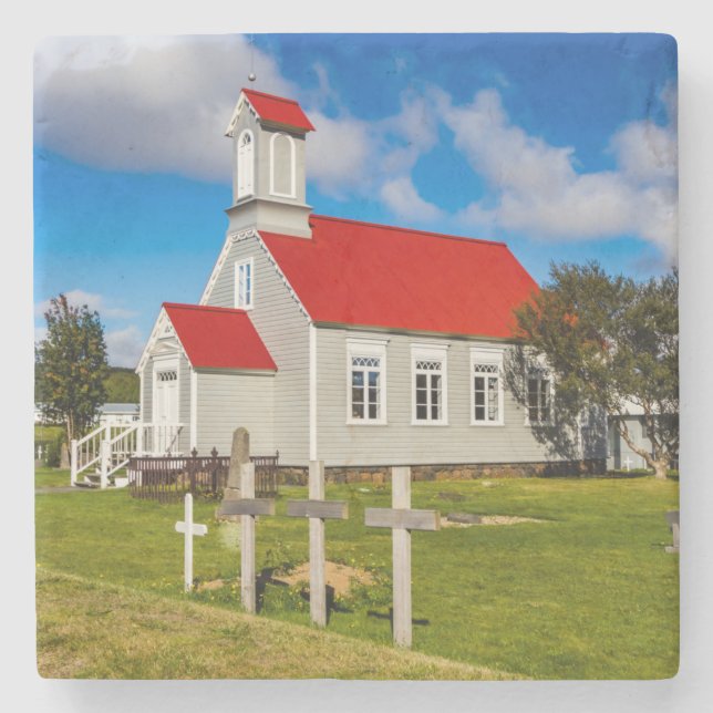 Posavasos De Piedra Iglesia islandesa (Anverso)