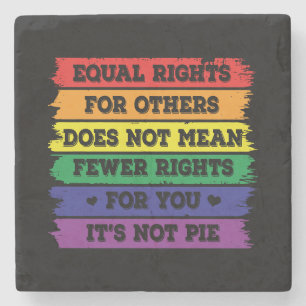 Posavasos De Piedra IGUALDAD DE DERECHOS Derechos LGBTQ Desfile de