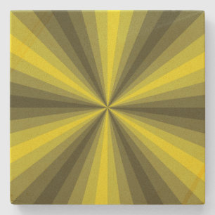 Posavasos De Piedra Ilusión óptica Coaster Piedra Amarilla