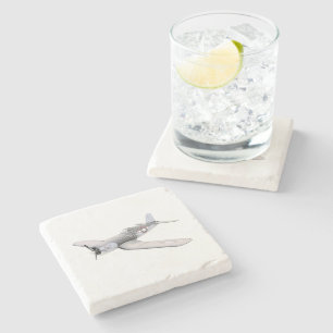 Posavasos De Piedra Ilustracion del aeroplano del corsario del ESM