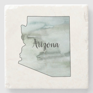 Posavasos De Piedra Ilustracion Estatal de Arizona