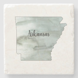 Posavasos De Piedra Ilustracion Estatal de Arkansas