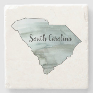 Posavasos De Piedra Ilustracion Estatal de Carolina del Sur