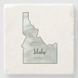 Posavasos De Piedra Ilustracion Estatal de Idaho
