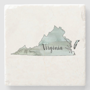 Posavasos De Piedra Ilustracion Estatal de Virginia
