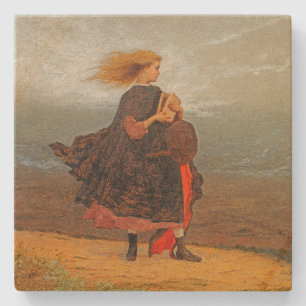 POSAVASOS DE PIEDRA IMAGEN VINTAGE / COISA DE PIEDRA DE NIÑA