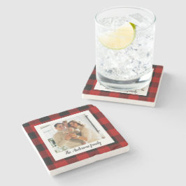 Posavasos De Piedra Imagen Y Nombre Personal Del Búfalo Rojo