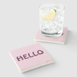 POSAVASOS DE PIEDRA IMÁN CON HOLA