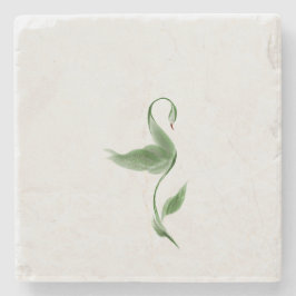 Posavasos De Piedra Imán de color verde