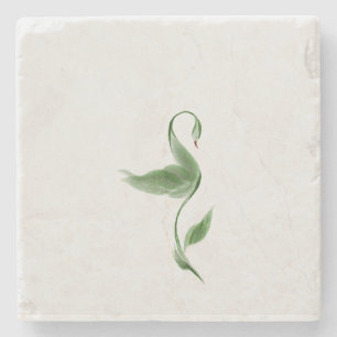 Posavasos De Piedra Imán de color verde