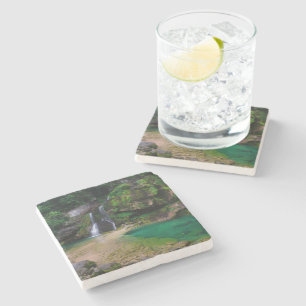 Posavasos De Piedra Impresionante cascada Virje, Poster de Eslovenia