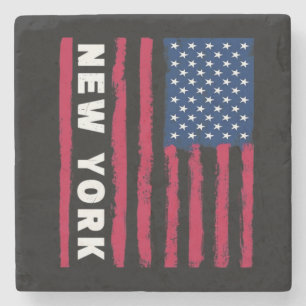 Posavasos De Piedra Impresionante Nueva York EE. UU. Estados Unidos Am