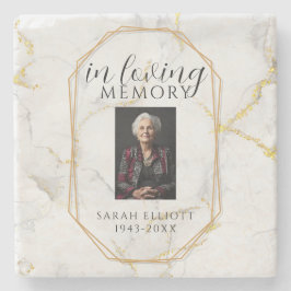 Posavasos De Piedra In Loving Memory with Photo | marble 