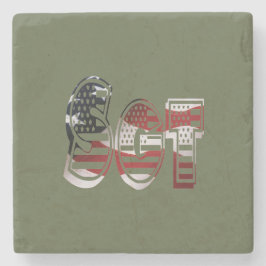 Posavasos De Piedra Increíble unidad militar patriótica