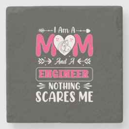 Posavasos De Piedra Ingeniera divertida mamá, ingeniera mamá