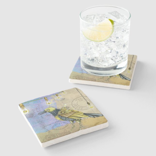 Posavasos De Piedra Ingeniería mecánica de aves de vapor (Lateral)