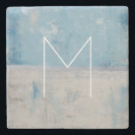 Posavasos De Piedra Inicial | Aura plateada<br><div class="desc">Decoración del hogar</div>