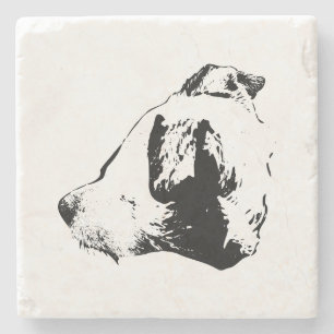 Posavasos De Piedra Inked Watchful Friend