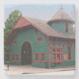 Posavasos De Piedra Inman Park, Trolley Barn, Atlanta Marble Coasters