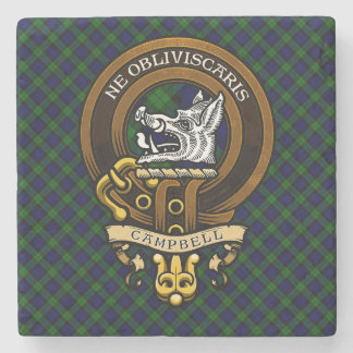 Posavasos De Piedra Insignia Campbell del clan escocés y Escudo