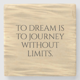 Posavasos De Piedra Inspirador a soñar es a Viaje ...