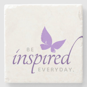 Posavasos De Piedra Inspirador inspirarse en la mariposa cotidiana