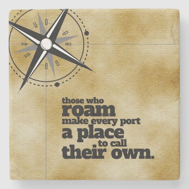 Posavasos De Piedra Inspiradores los que andan... (Anverso)