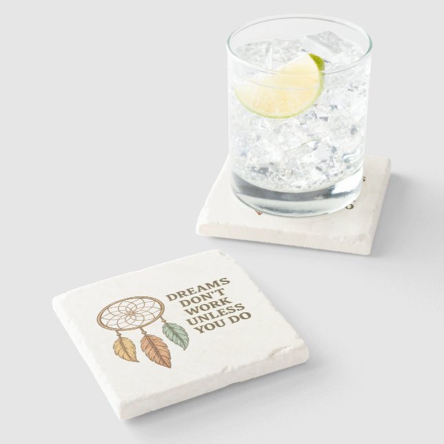 Posavasos De Piedra Inspirational Quote Stone Coaster Printable Design (Lateral)