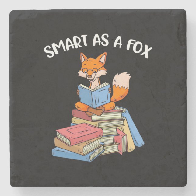 Posavasos De Piedra Inteligente Como Fox (Anverso)