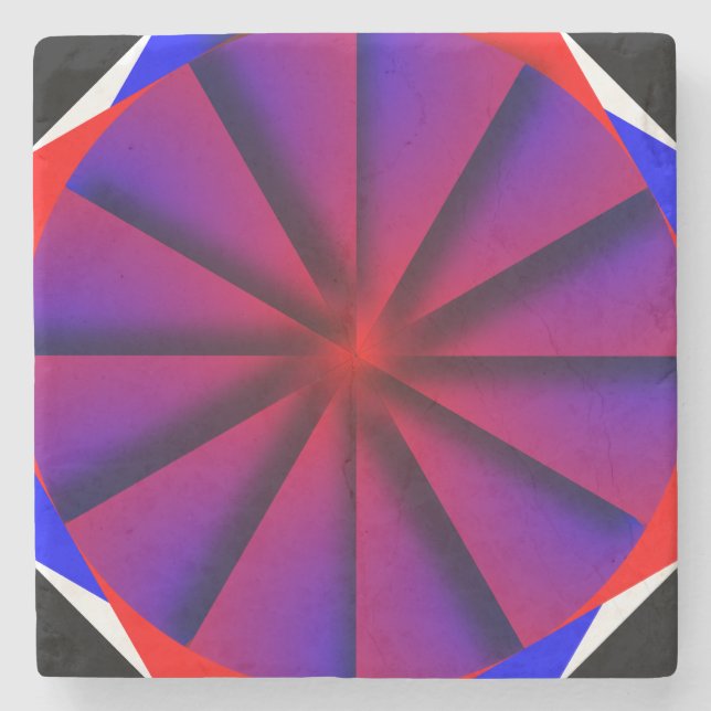 Posavasos De Piedra Interminable PinWheth de Kenneth Yoncich (Anverso)