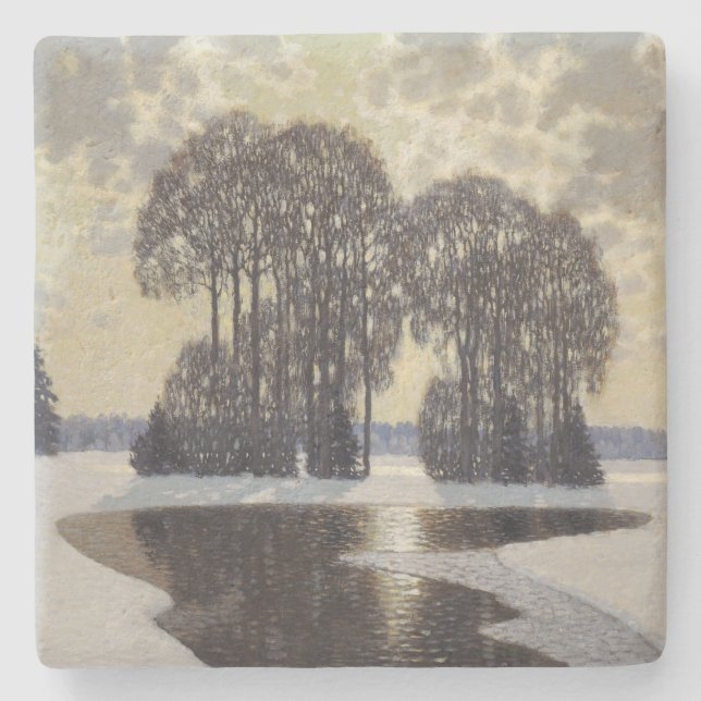 Posavasos De Piedra Invierno (de Vilhelms Purvitis) (Anverso)