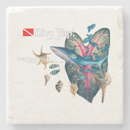 Posavasos De Piedra Invitación tropical