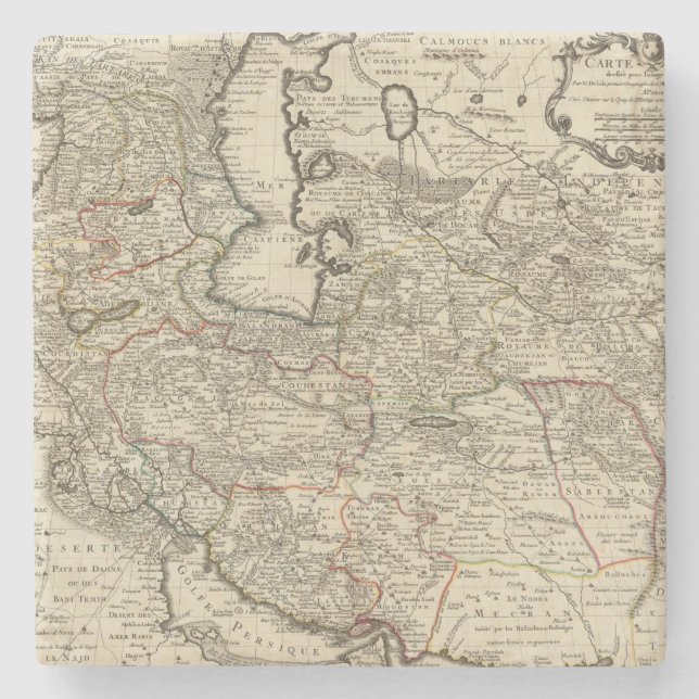 Posavasos De Piedra Irán, Afganistán, Paquistán (Anverso)