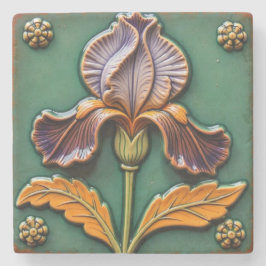 Posavasos De Piedra Iris morado y Naranja