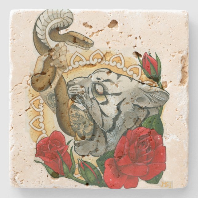 Posavasos De Piedra "ironía " (Anverso)