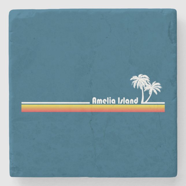 Posavasos De Piedra Isla Amelia Florida (Anverso)